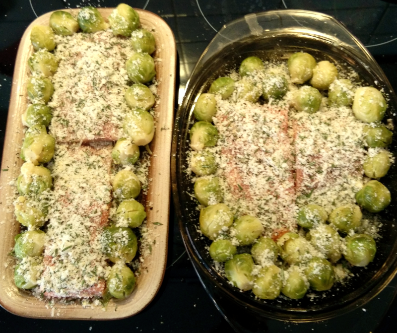 Lachs auf Rosenkohl - Meine Kochrezepte